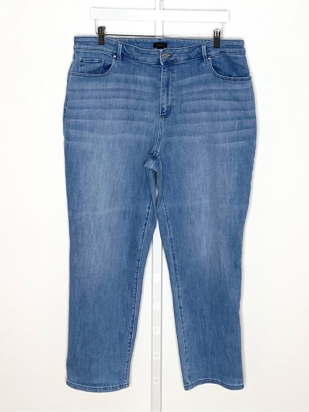 Ann Taylor Factory | Light-Wash Denim High-Rise Skinny Cropped/Ankle Jeans Sz 16